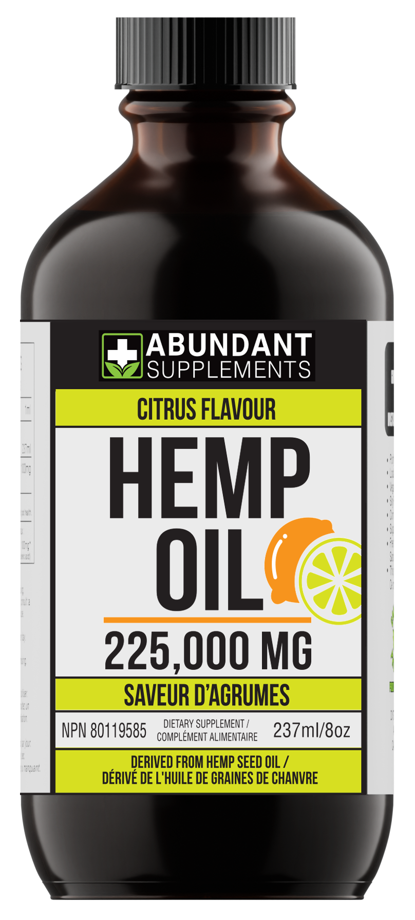 Hemp Oil Citrus Bottle